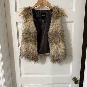 Me Jane Kids Faux Fur Vest - Tan